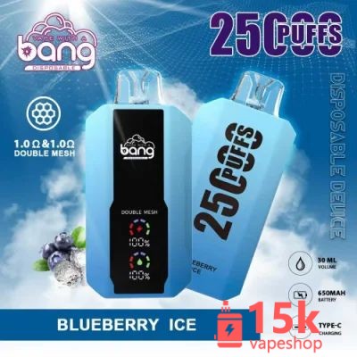 Bang 25000 Puffs Disposable Vape Pen - Dual Tank, Mesh Coil, 25ml, 650mAh, 12 Flavors, Type-C Charging - Bild 5