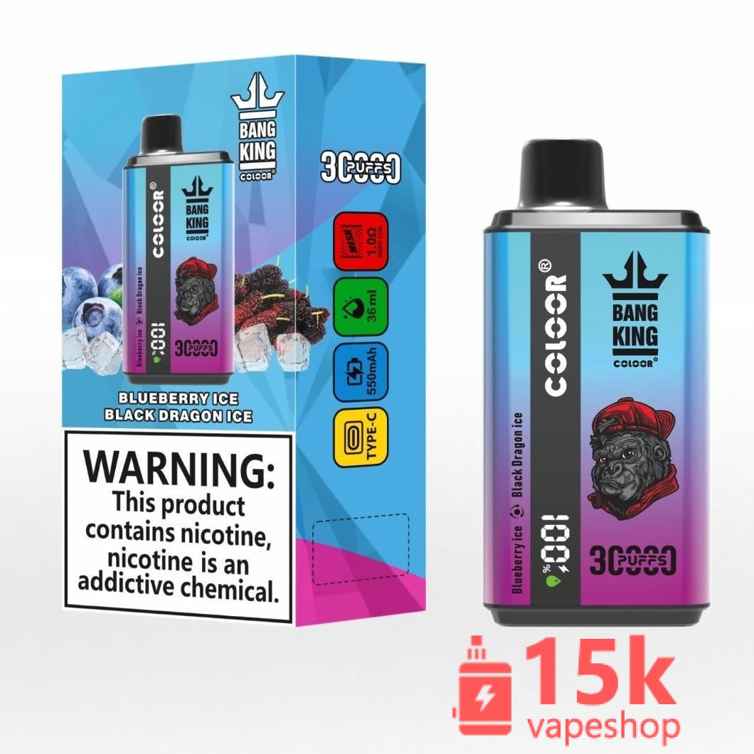 Bang 30000 Puffs Disposable Vape Pen Kit - Rechargeable, Dual Flavor, 36ml, 550mAh, Type C Charging - Vaizdas 3