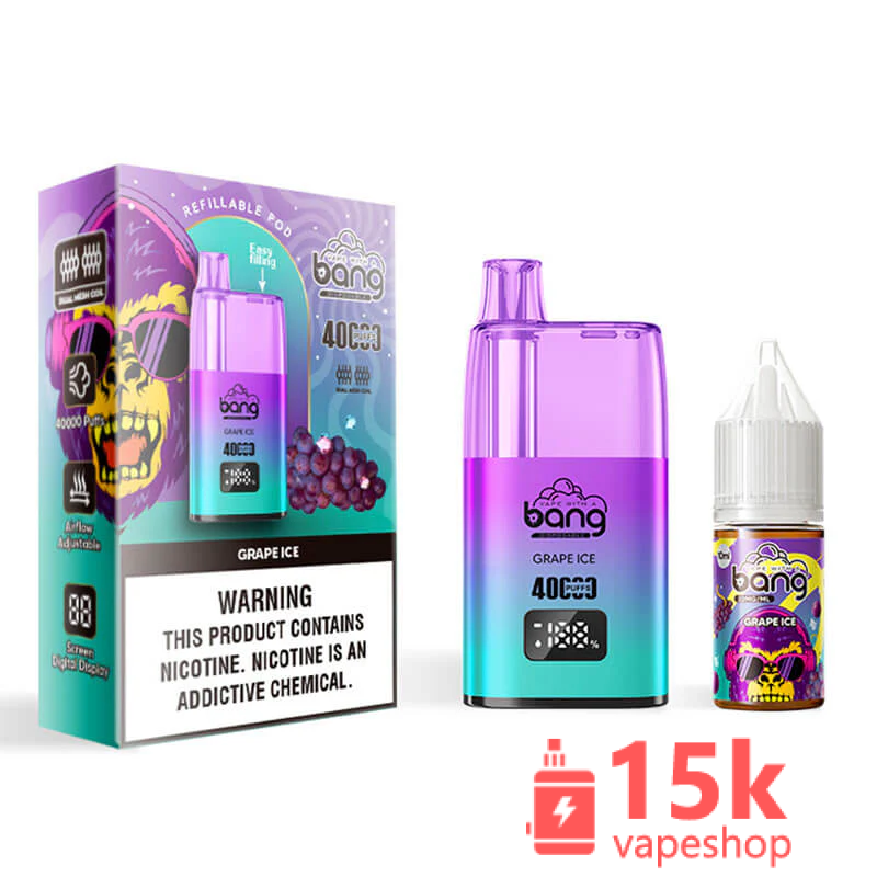 Bang 40000 Refillable Vape Device - 40,000 Puffs, 2% Nicotine, 10ml E-liquid Capacity - Görsel 2