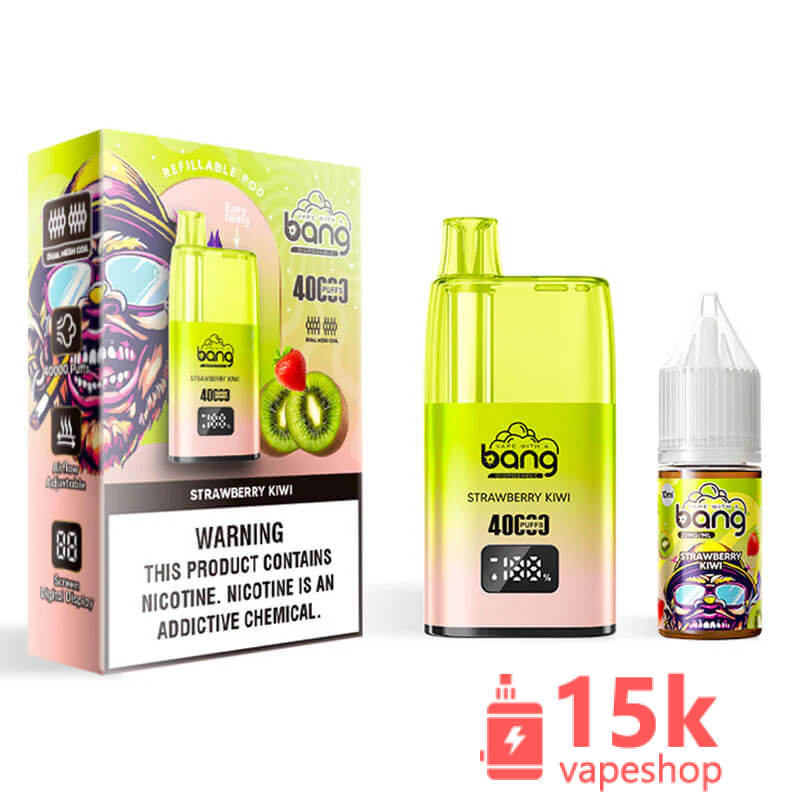 Bang 40000 Refillable Vape Device - 40,000 Puffs, 2% Nicotine, 10ml E-liquid Capacity - Görsel 3