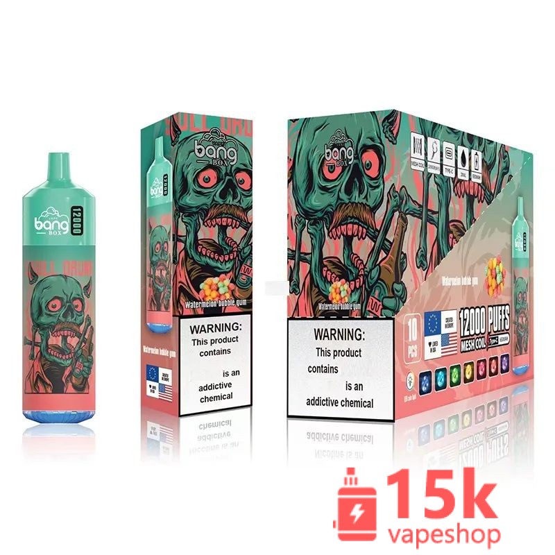 Bang Box 12000 Puffs 20ml 650mAh Rechargeable Vape Pen - Fruit Flavors, Disposable E-Cigarette - 画像 (6)