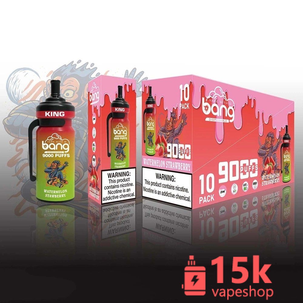 Bang King 9000 Puffs Disposable Vape - 16 Flavors, 20ml Oil Capacity, Rechargeable, FDA Certified - Bild 4
