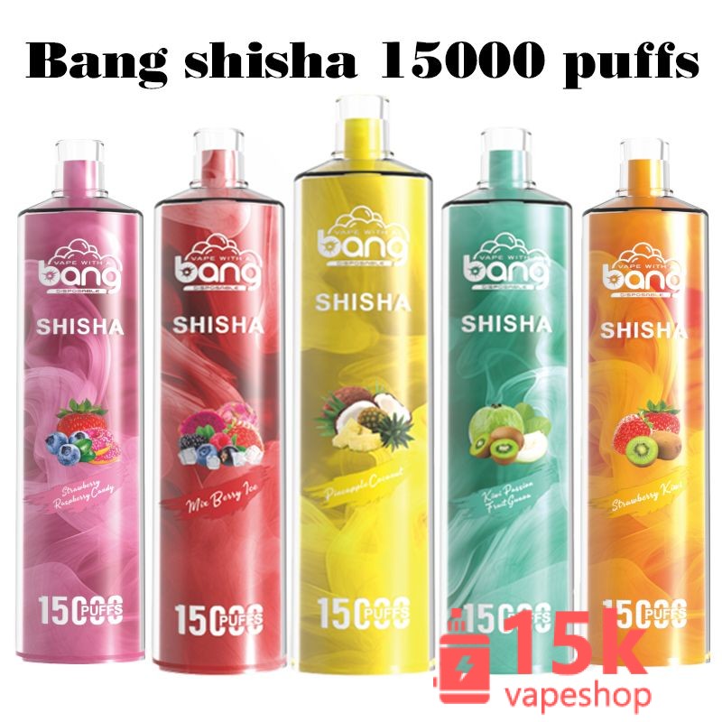 Bang Shisha 15000 Puffs Vape Pod - 15ml, 600mAh, 20 Flavors, Disposable, Rechargeable, CE Certified - Vaizdas 6