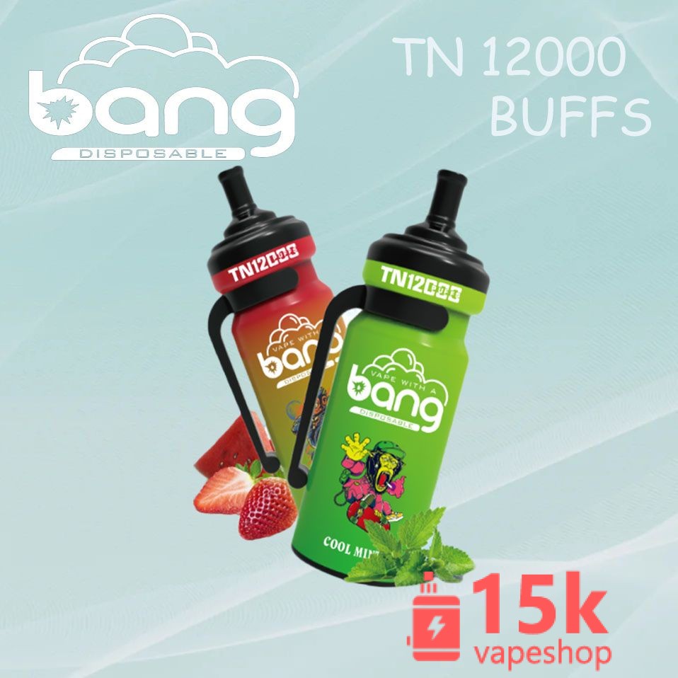 Bang TN 12000 Disposable Vape Pen 650mAh, 20ml Capacity, Mesh Coil, Type-C Charging - Vaizdas 4