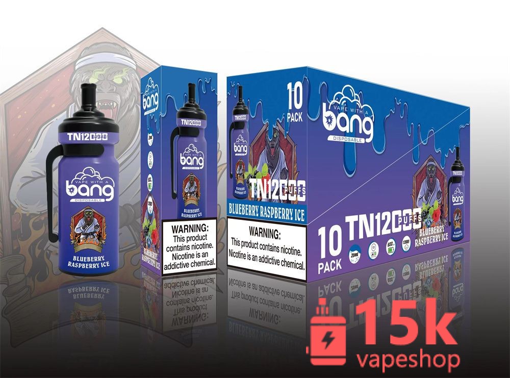 Bang TN 12000 Puffs Disposable E-Cigarettes - 12 Flavors, 600mAh, Low Nicotine, 20ml Capacity - Vaizdas 6