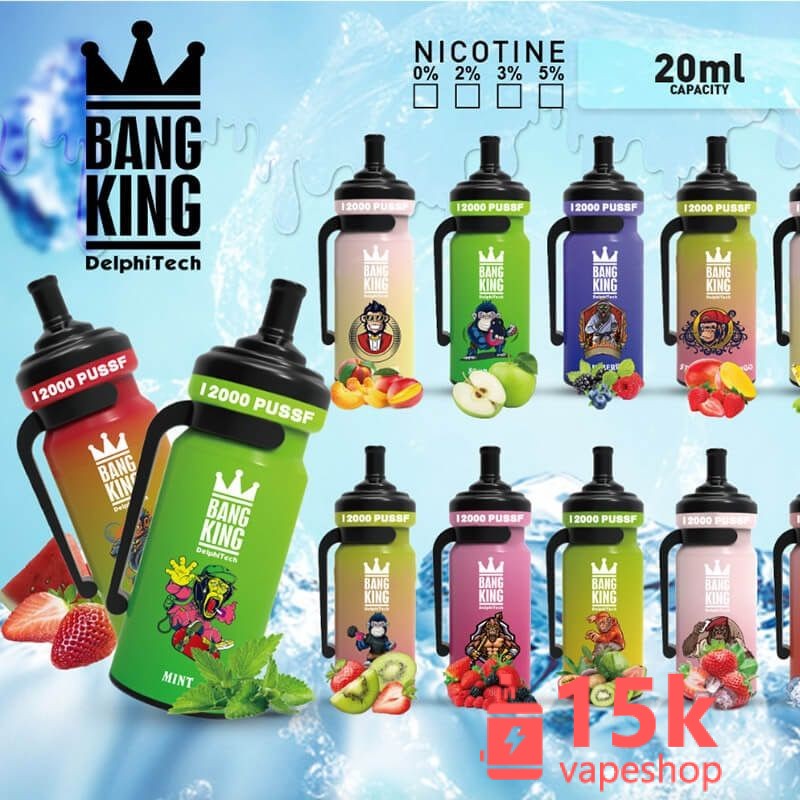 Bang TN 12000 Puffs Disposable Vape Wholesale - 20mg/50mg Nicotine, Rechargeable, Fruits Flavors - Slika 6