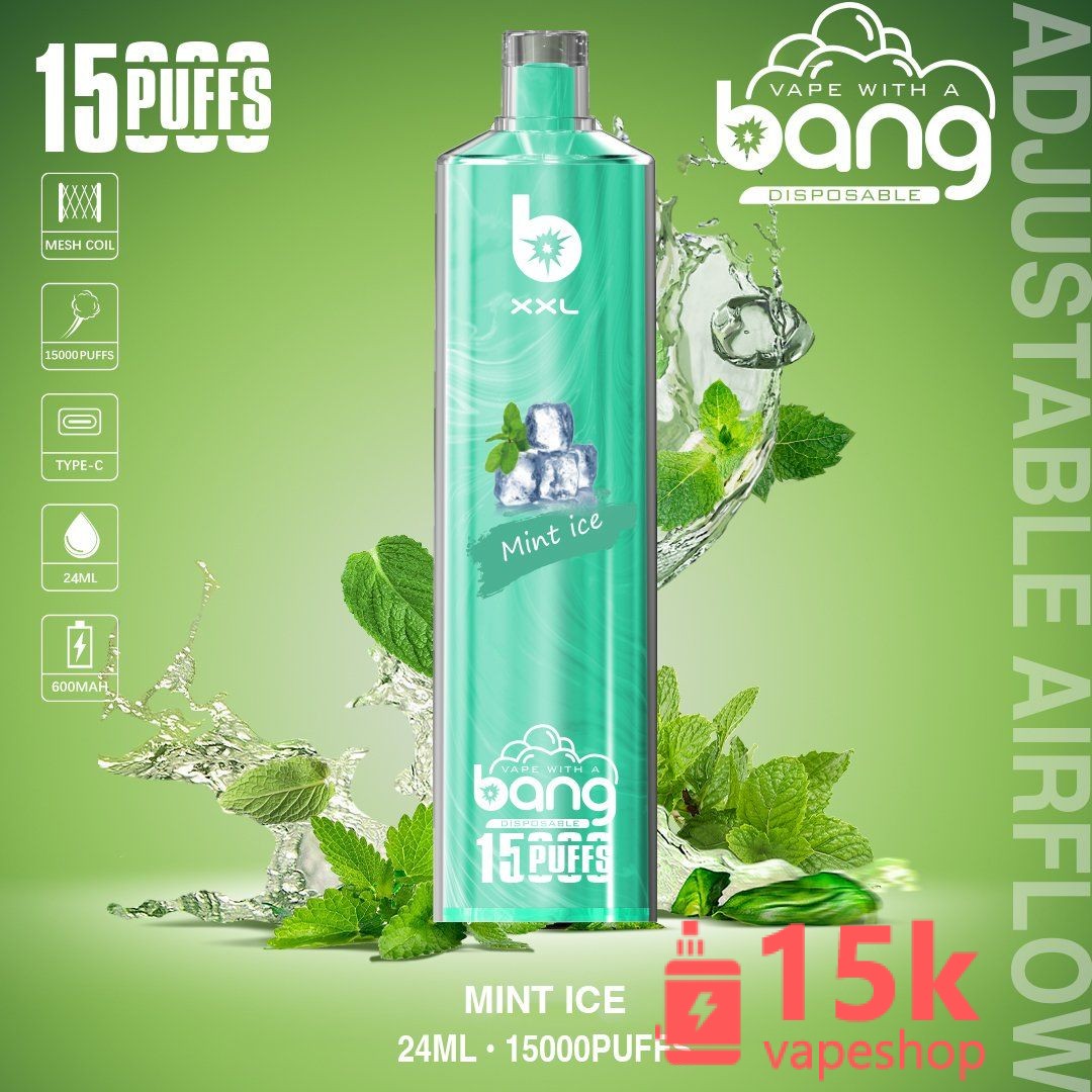 Bang XXL 15000 Puff Disposable Vape Pen - 15 Flavors, Low Nicotine, 600mAh Battery, for Adults 18+ - 画像 (2)