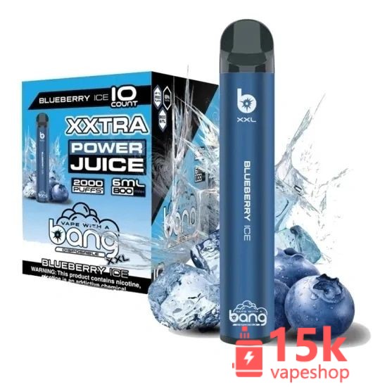 Bang XXL Disposable Vape Pen 5% Nicotine 2000 Puffs Fruit Flavors FDA Certified - 画像 (2)