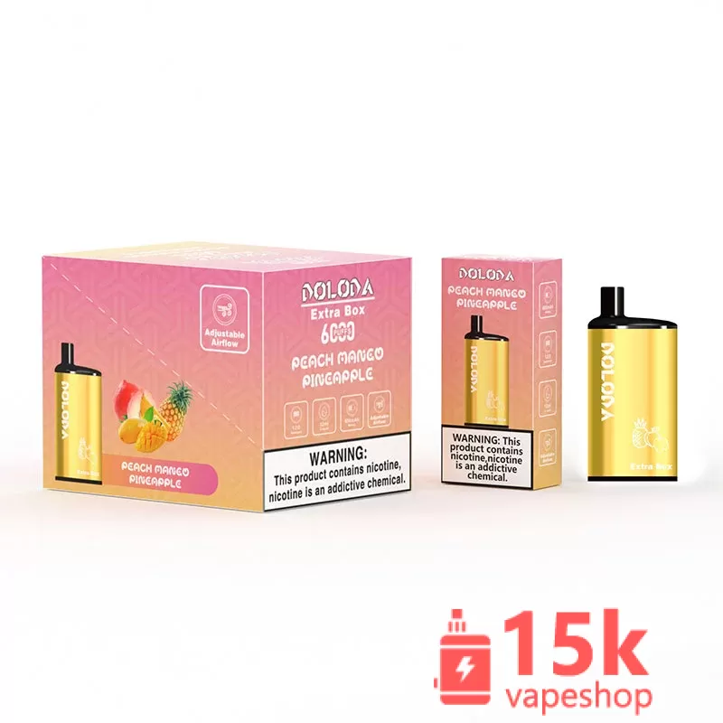 Doloda Extra Box 6000 Puffs 2%/5% Nicotine Rechargeable Disposable Vape Pod - Wholesale