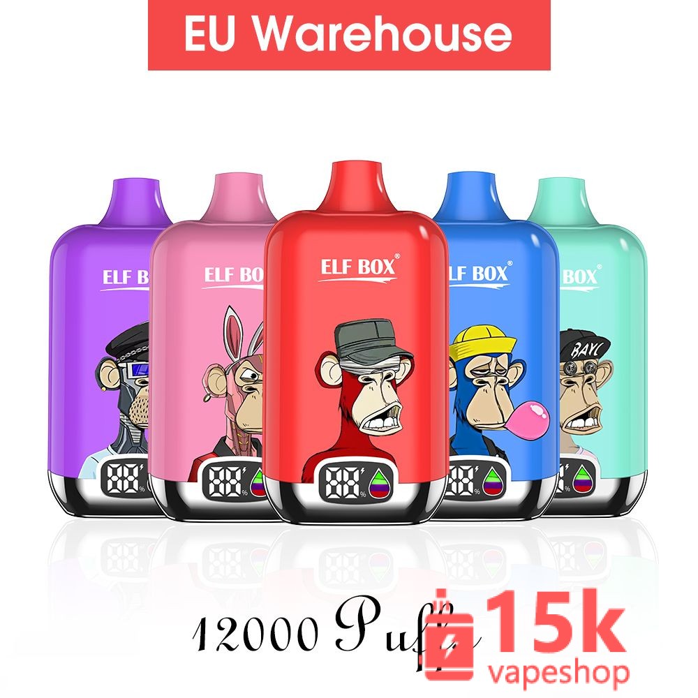 Elf Box Digital 12000 Puffs Vape - 25ml Ejuice, 20 Flavours, LED Screen, Quick Delivery - зображення 4