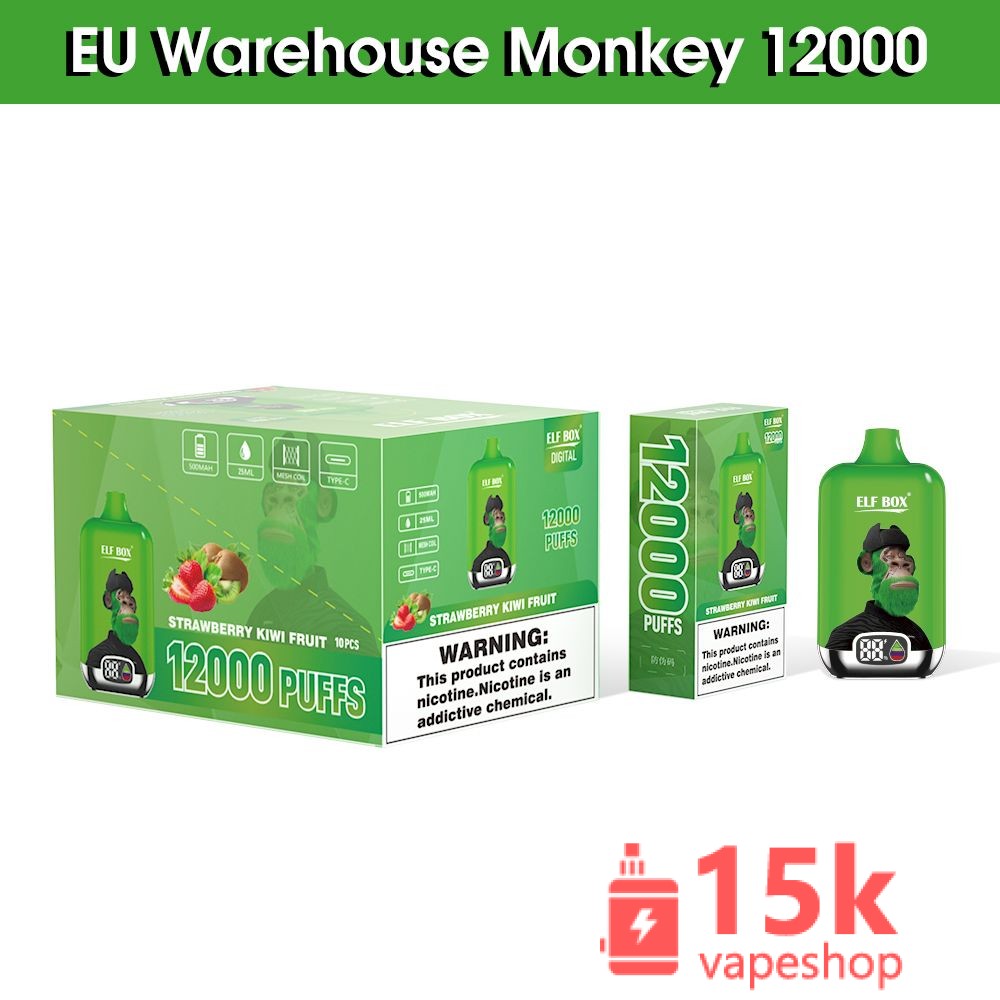 Elf Box Digital 12000 Puffs Vape - 25ml Ejuice, 20 Flavours, LED Screen, Quick Delivery - зображення 6