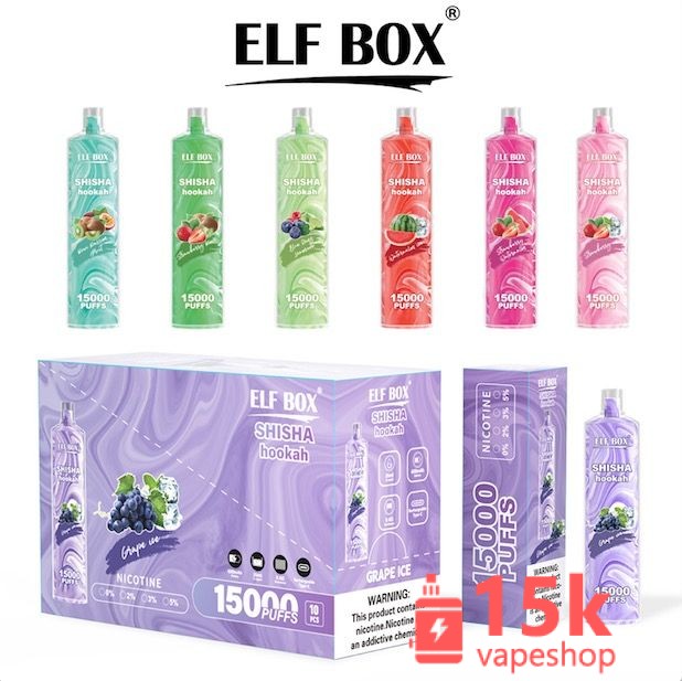 ELF BOX LS15000 Disposable Vape 15000 Puffs, 26ml, 12 Flavors, Rechargeable, FDA Certified - obrazek 2