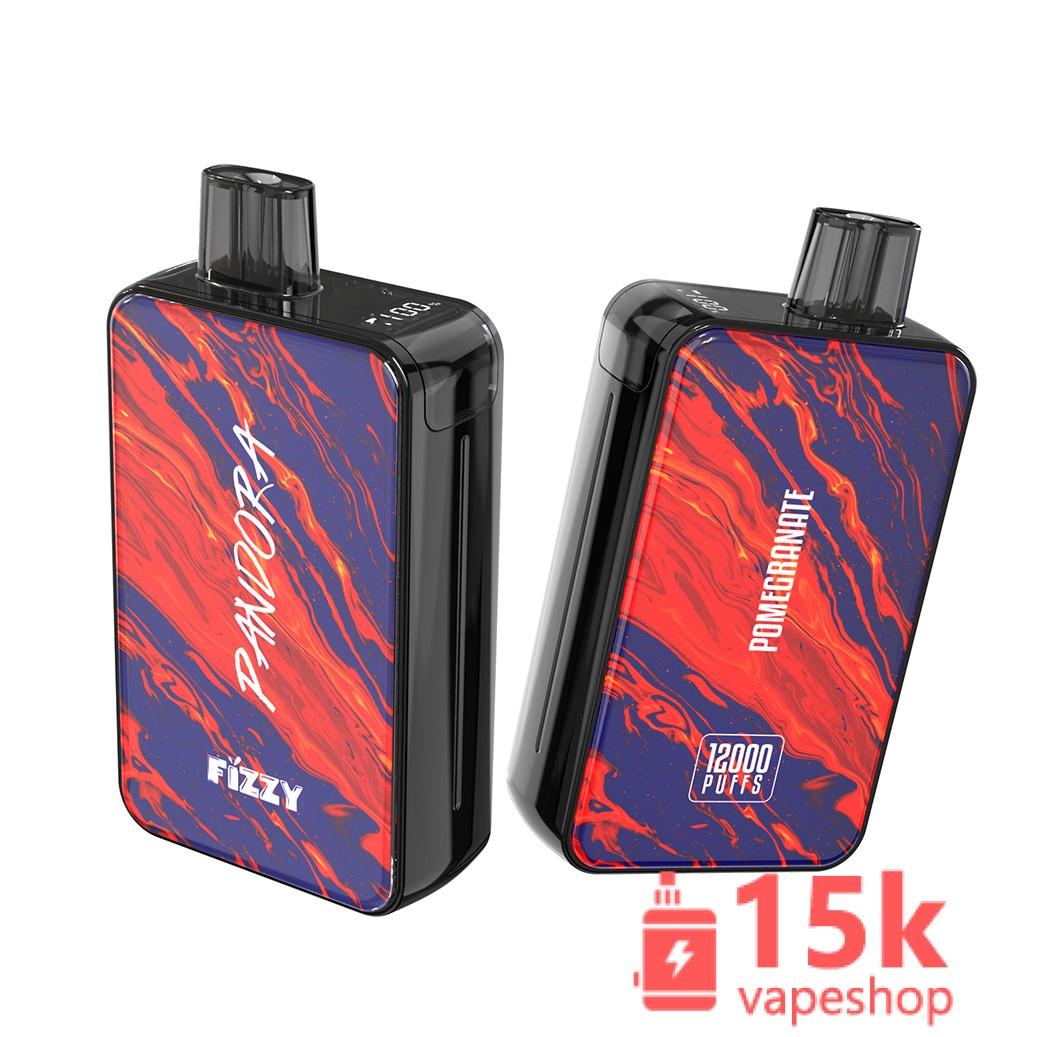 Fizzy Pandora 12000 Puffs Rechargeable Disposable Vape Pen - 2% & 5% Nicotine - 12 Flavors - Vaizdas 6