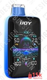 ⁦IJOY Uranus Mate Disposable Vape - Stainless Steel, LED Display, Fruit Flavors, Nicotine Free, 4500 Puffs⁩ - الصورة ⁦4⁩