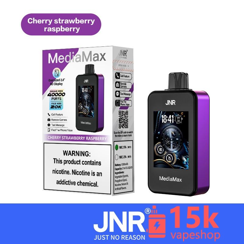 Jnr Jnr Media Max 40000 Puffs Disposable E-Cigarette Wholesale E Cigarette - obrazek 5