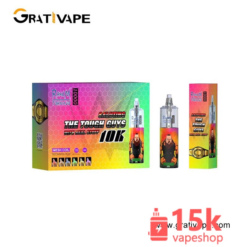 RandM Tornado 10000 Puffs Disposable E Cigarette - 20ml, 0-5% Nicotine, FDA Certified - Image 6