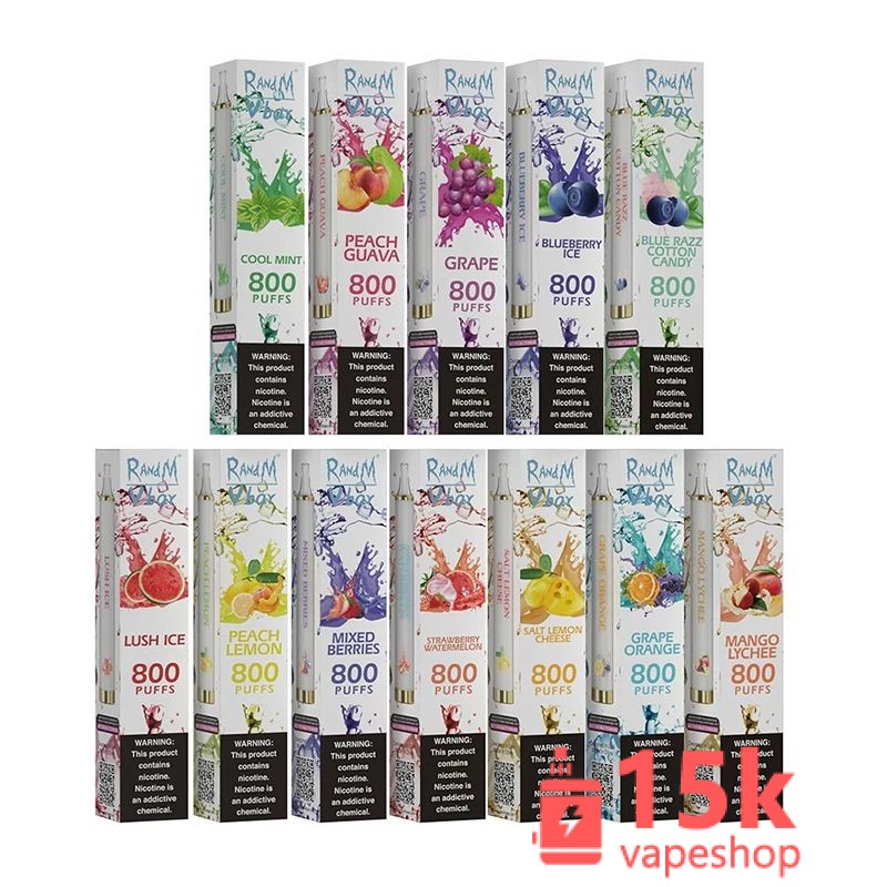 Randm Vbar Disposable E-Cigarette 2% 5% Nicotine - Fruit Flavors, Metal Body, Custom Logo, Bulk Pack - зображення 6