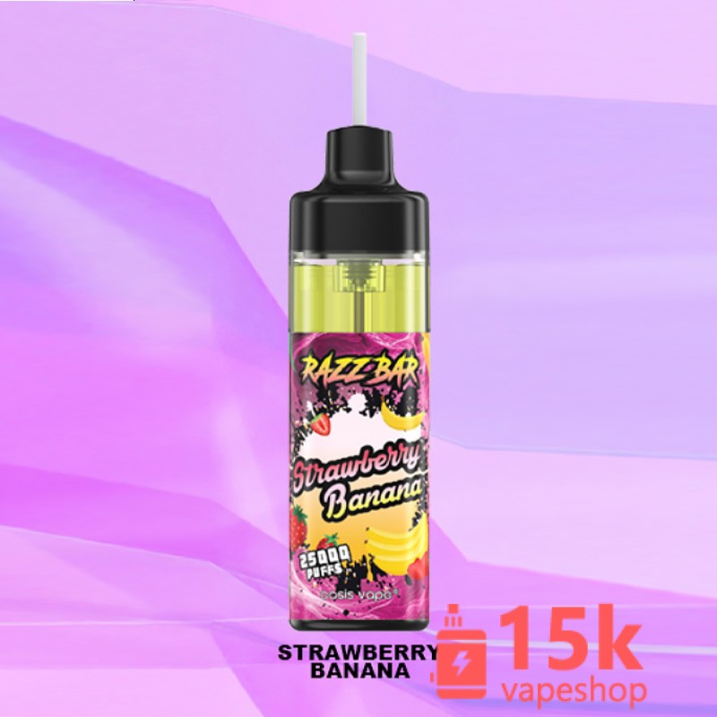 Razz Bar 25000 Puff 25K Vape - 25,000 Puffs Disposable E-Cigarette with 16 Flavors - 画像 (3)