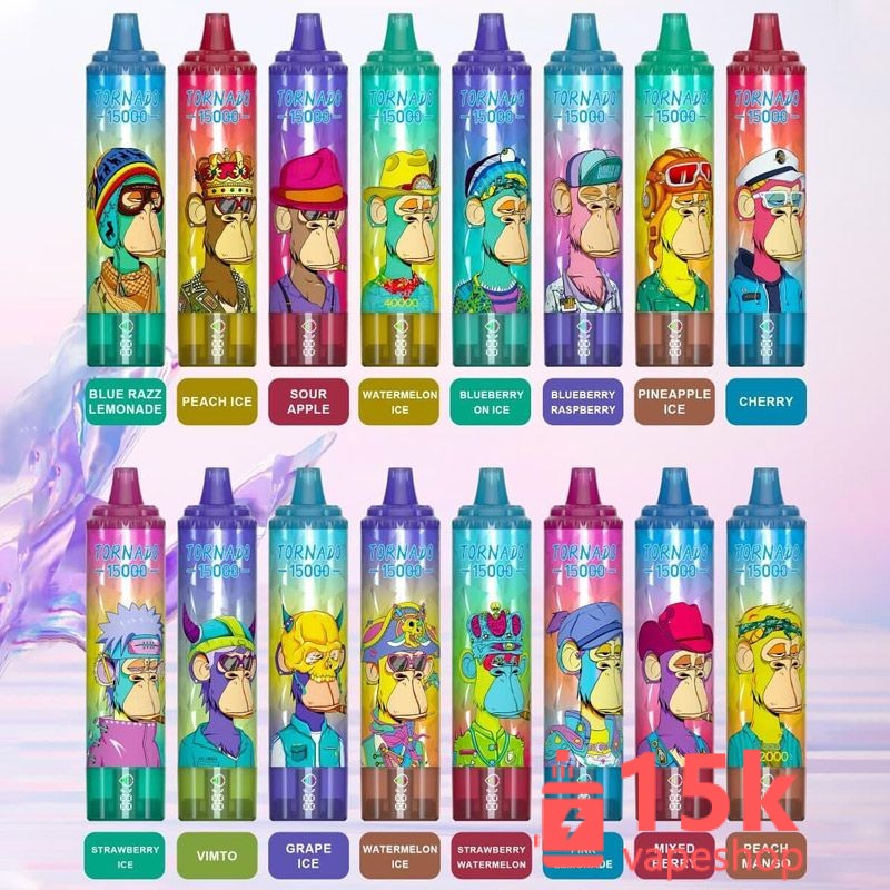 South Africa Zbood Tornado 15000 Puff Disposable Vape - Colored Smoke, Fruit Flavors, CE Certified