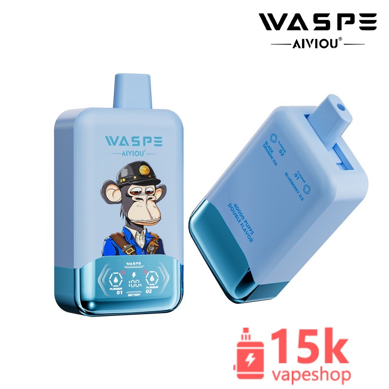 Waspe Double Flavor 40000 Disposable Vape with 40000 Puffs & Dual Flavor Options - 画像 (3)