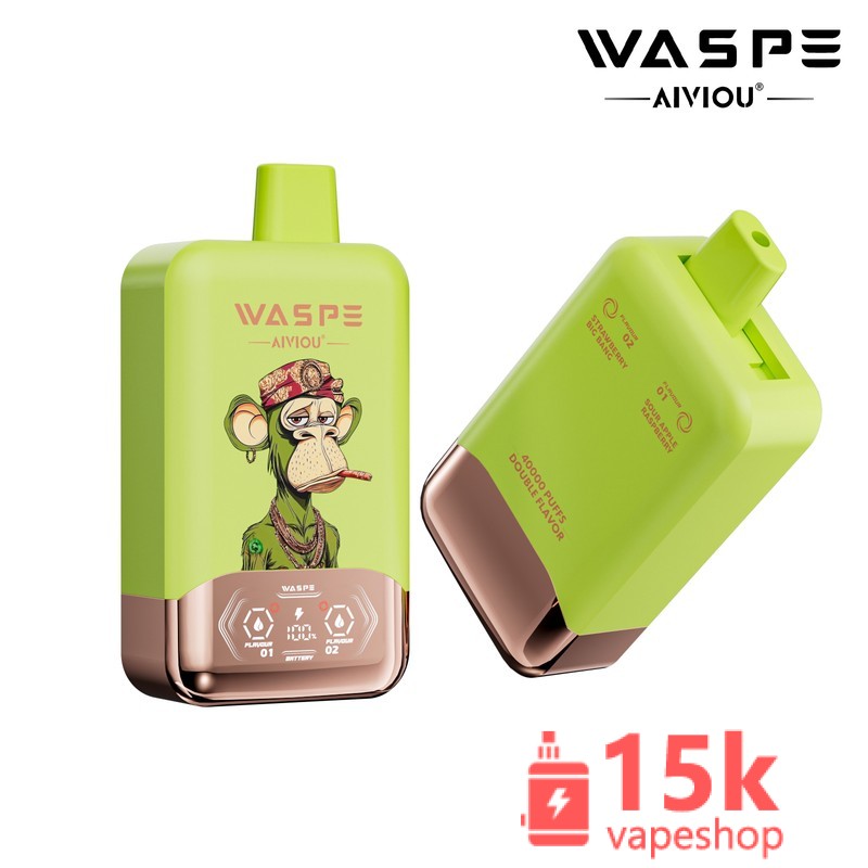 Waspe Double Flavor 40000 Disposable Vape with 40000 Puffs & Dual Flavor Options - 画像 (5)
