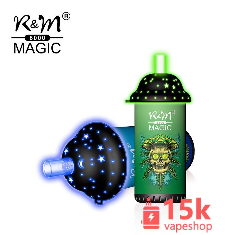 Wholesale R&M Magic 8K Puffs Disposable Vape Pen 16ML E-liquid, Rechargeable with 12 Flavors – Image 2