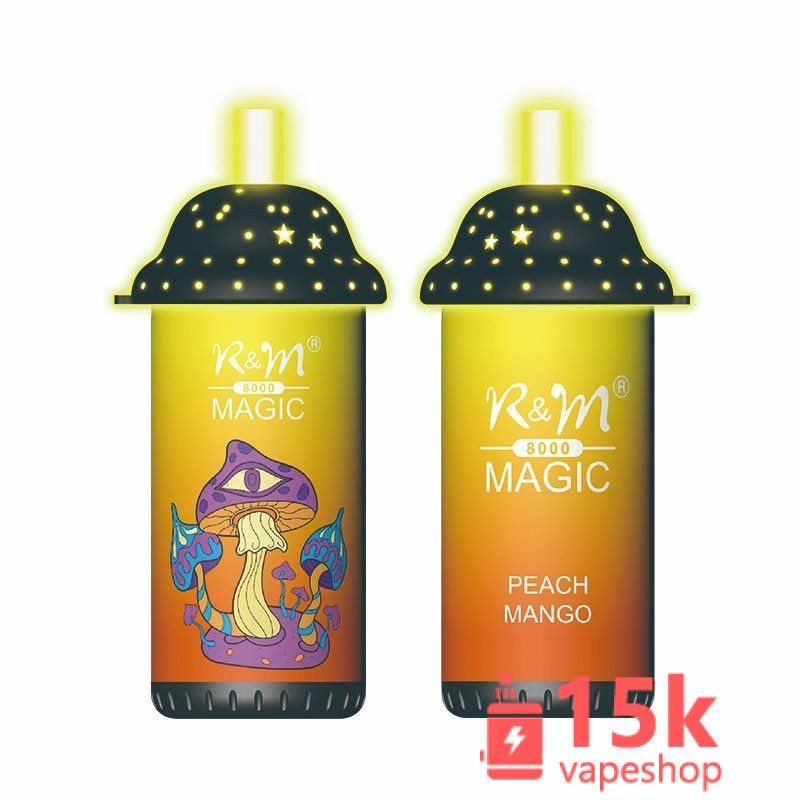 Wholesale R&M Magic 8K Puffs Disposable Vape Pen 16ML E-liquid, Rechargeable with 12 Flavors – Image 5
