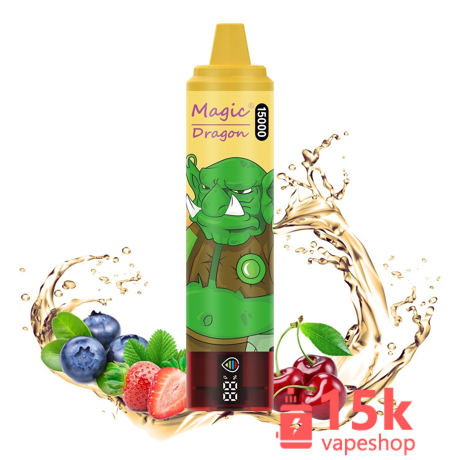 Wholesale Randm Magic Dragon 15000 Puffs Disposable Vape Pen 20 Flavors, Type C Rechargeable, 25ml E-Liquid - 画像 (5)