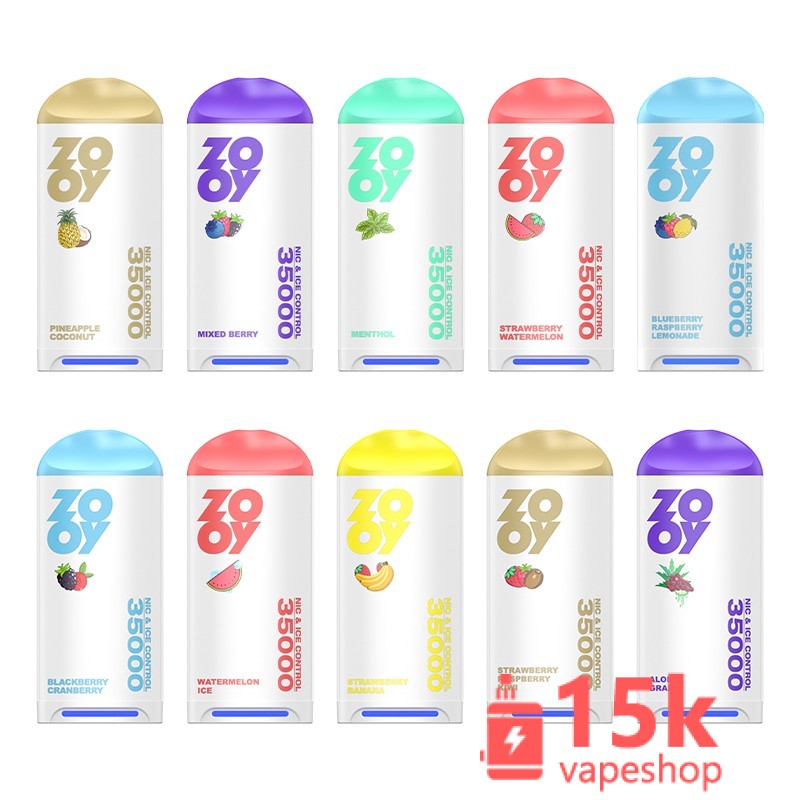 Zooy Twins 30000 Disposable E-Cigarette - 30000 Puffs, 2%/5% Nicotine, 10 Flavors - Image 5