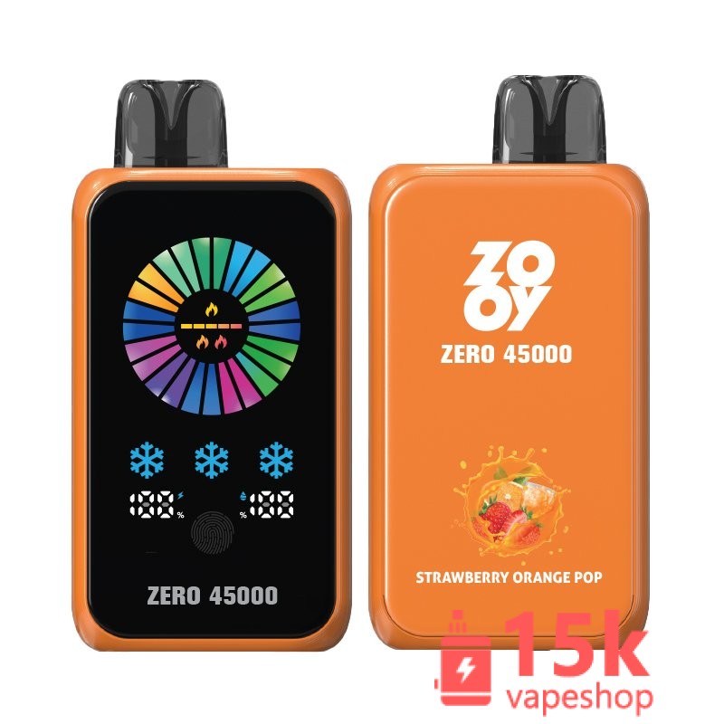 Zooy Zero 45000 Disposable E-Cigarette with Adjustable Nicotine and Ice Control | 45000 Puffs - Vaizdas 3
