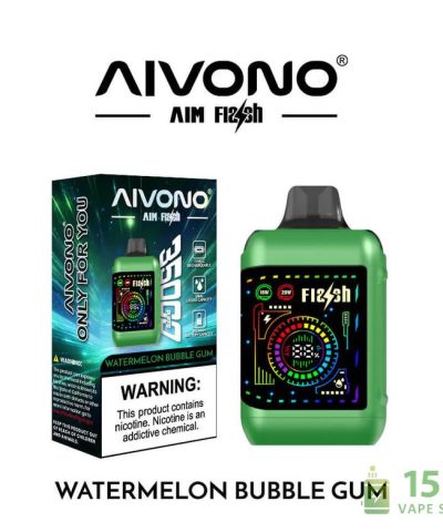 Aivono AIM Flash 35K Disposable Vape: 35000 Puffs, Dual Mesh, LED Screen