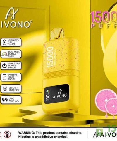 Aivono Aim Magic 15000 Disposable Vape - 15,000 Puffs, Rechargeable Type-C Device