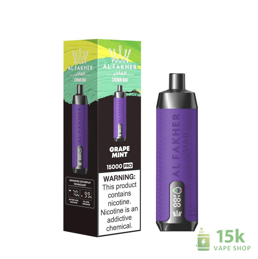 AlFakher Crown Bar 15000 Pro Rechargeable Disposable Vape - Image 5