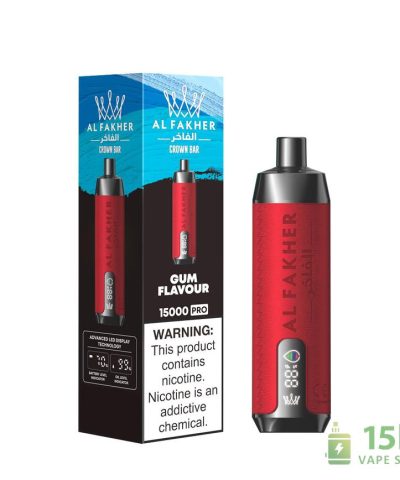 Alternative view of AlFakher Crown Bar 15000 Pro Rechargeable Disposable Vape