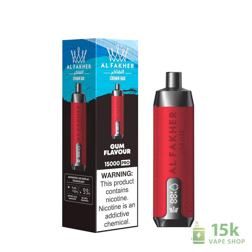 AlFakher Crown Bar 15000 Pro Rechargeable Disposable Vape - Image 2