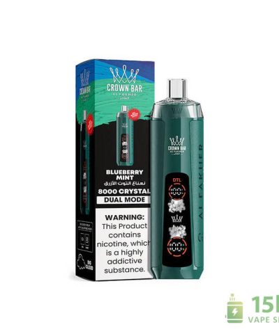 Alternative view of Alfakher Crystal AI 8000 Disposable Vape with 8000 Puffs and Type-C Charging