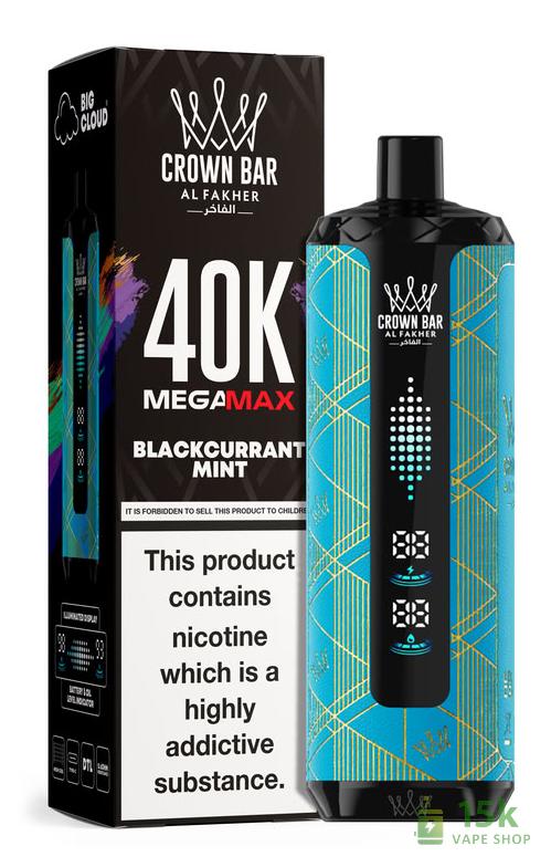 Alfakher MegaMax Cloudmax Disposable Vape – 40K Puffs, Rechargeable - Image 4