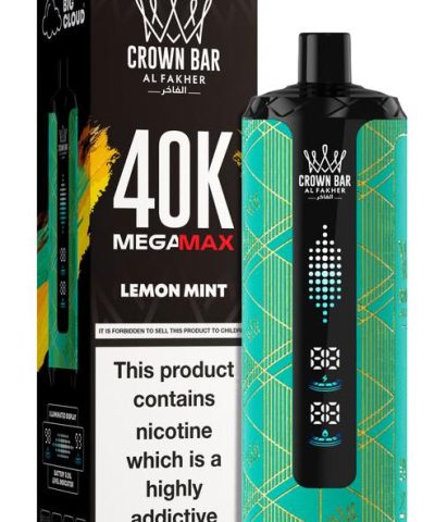 Alfakher MegaMax Cloudmax Disposable Vape – 40K Puffs, Rechargeable