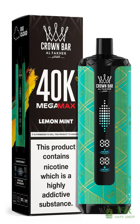 Alfakher MegaMax Cloudmax Disposable Vape – 40K Puffs, Rechargeable