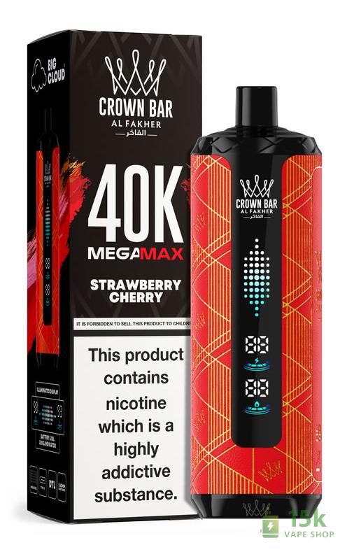 Alfakher MegaMax Cloudmax Disposable Vape – 40K Puffs, Rechargeable - Image 5