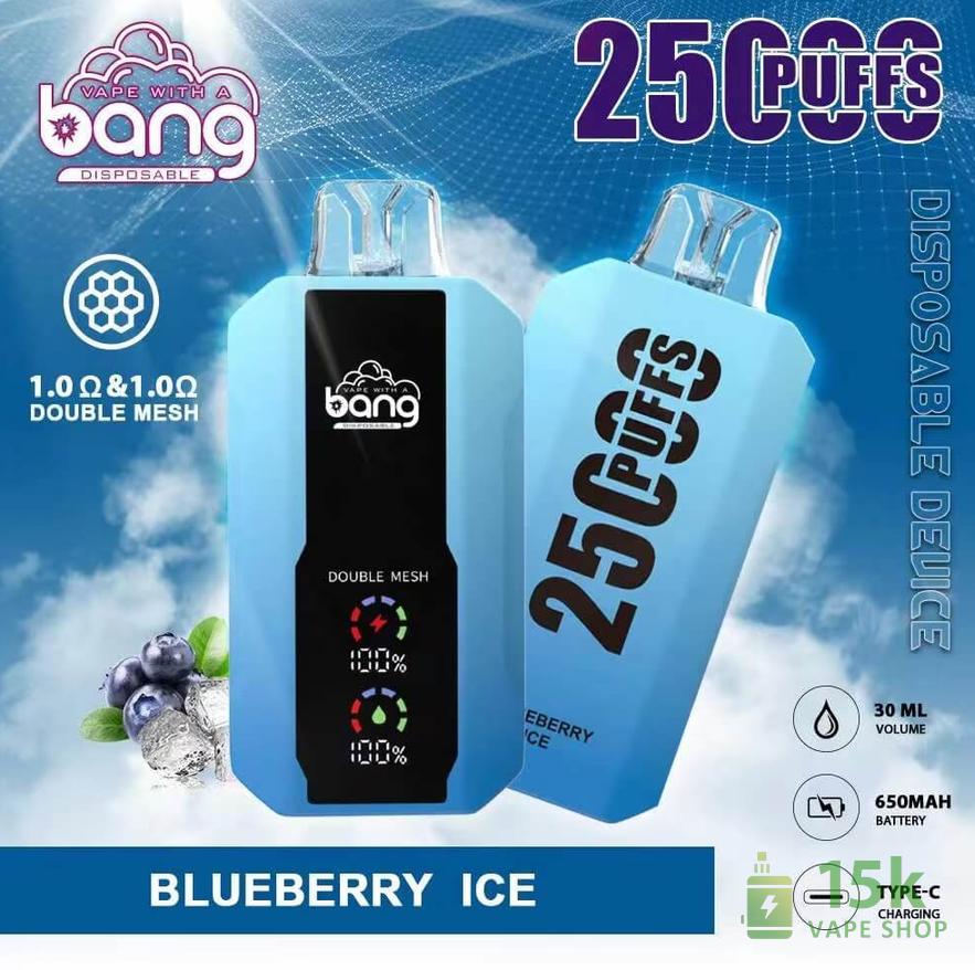Bang 25000 Disposable Vape - 25K Puffs, 650mAh Rechargeable Battery - Image 2