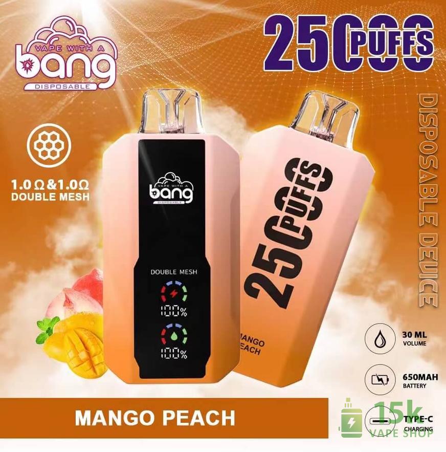 Bang 25000 Disposable Vape - 25K Puffs, 650mAh Rechargeable Battery - Image 3