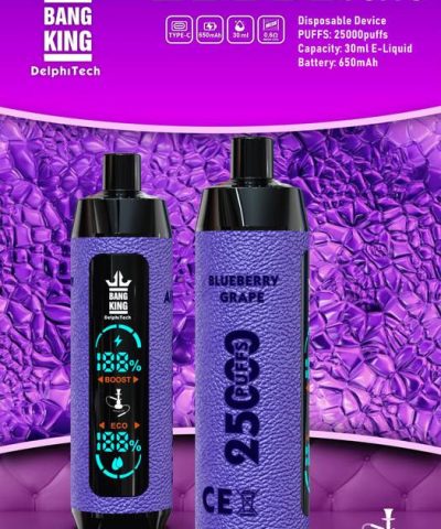 Alternative view of Bang King 25000 Leather Case Disposable Vape with Smart Screen & 30ml E-liquid