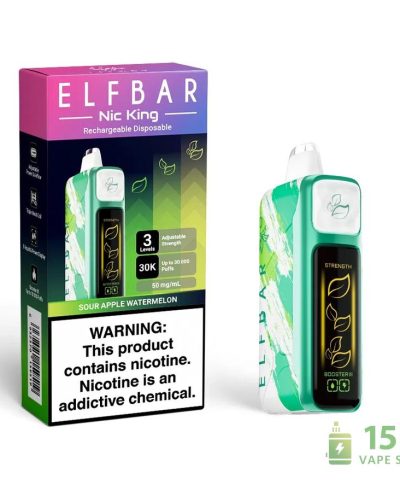 Alternative view of Elf Bar Nic King 30000 Puffs Disposable Vape - Rechargeable High-Capacity Device