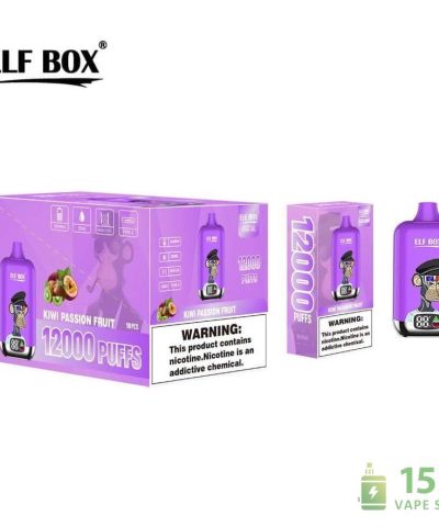Elfbox Digital 12000 Puffs Disposable Vape: LED Display, Rechargeable, 0-5% Nicotine