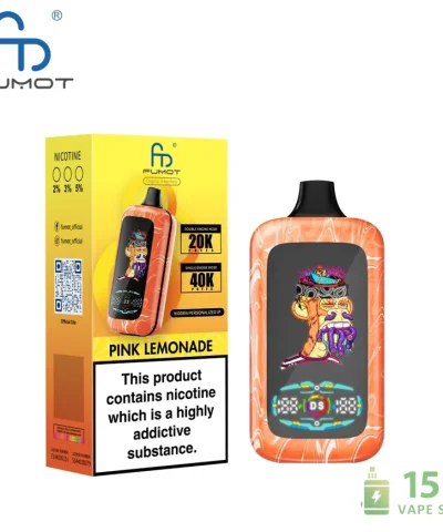 Fumot Digital Monkey Disposable Vape: 40K Puffs, Dual Engine & 16 Flavors
