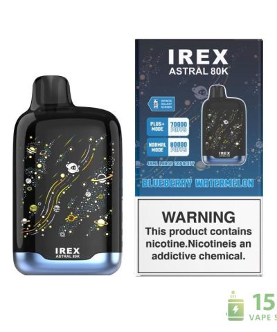 Alternative view of IREX Astral 80000 Disposable Vape - 80K Puffs, 48ml, Rechargeable Device