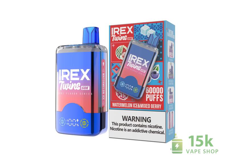IREX TWINS 60K Dual-Tank Disposable Vape | 40K Puffs, 5% Nicotine - Image 3