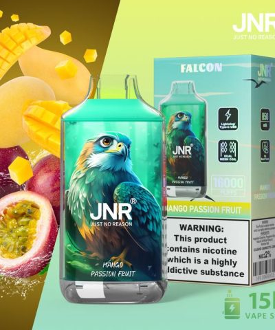 Alternative view of JNR Falcon 16000 Dual Mesh Vape | 16000 Puffs | Rechargeable