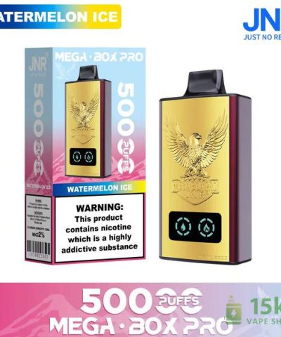 JNR Mega Box Pro 50K Disposable Vape | High-Capacity 50K Puffs | USB-C Rechargeable